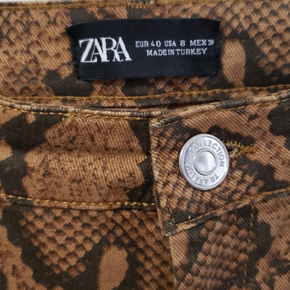 NWT Zara Hi-Rase Python Snake Skin Print - Picture 4 of 5